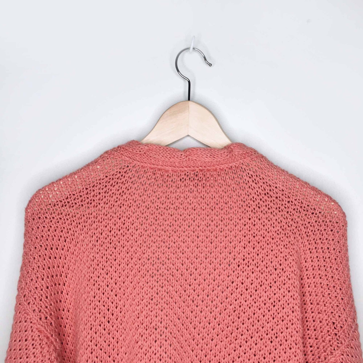 vintage trousers up cotton-blend wrap sweater - size large