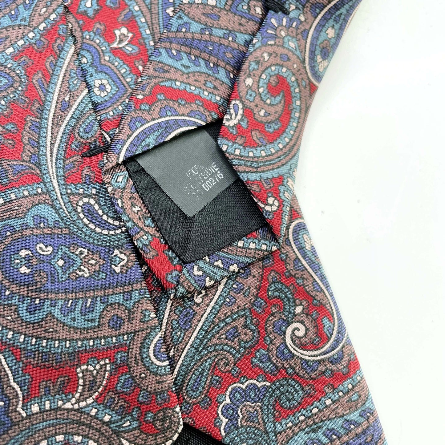 vintage ysl silk paisley men's tie