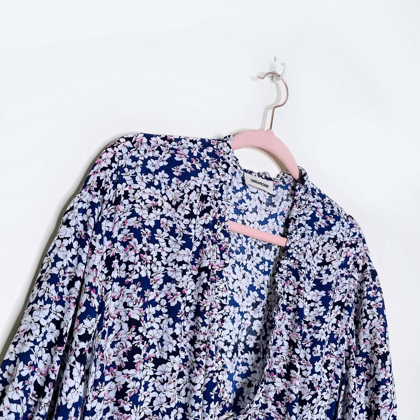 zadig & voltaire remove begonia print floral dress - size medium