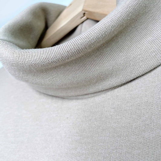 zara tan sweatshirt turtleneck - size small