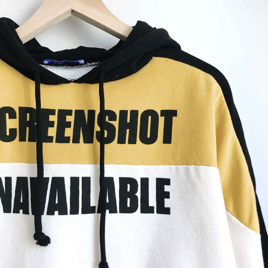 Zara screenshot not available hooded sweatshirt - size Small