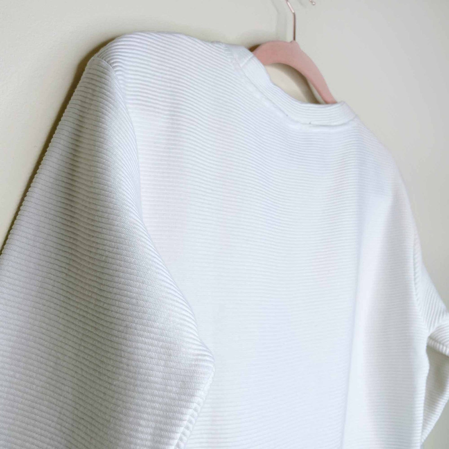 wilfred free white ribbed zuzanna sweatshirt - size xxs