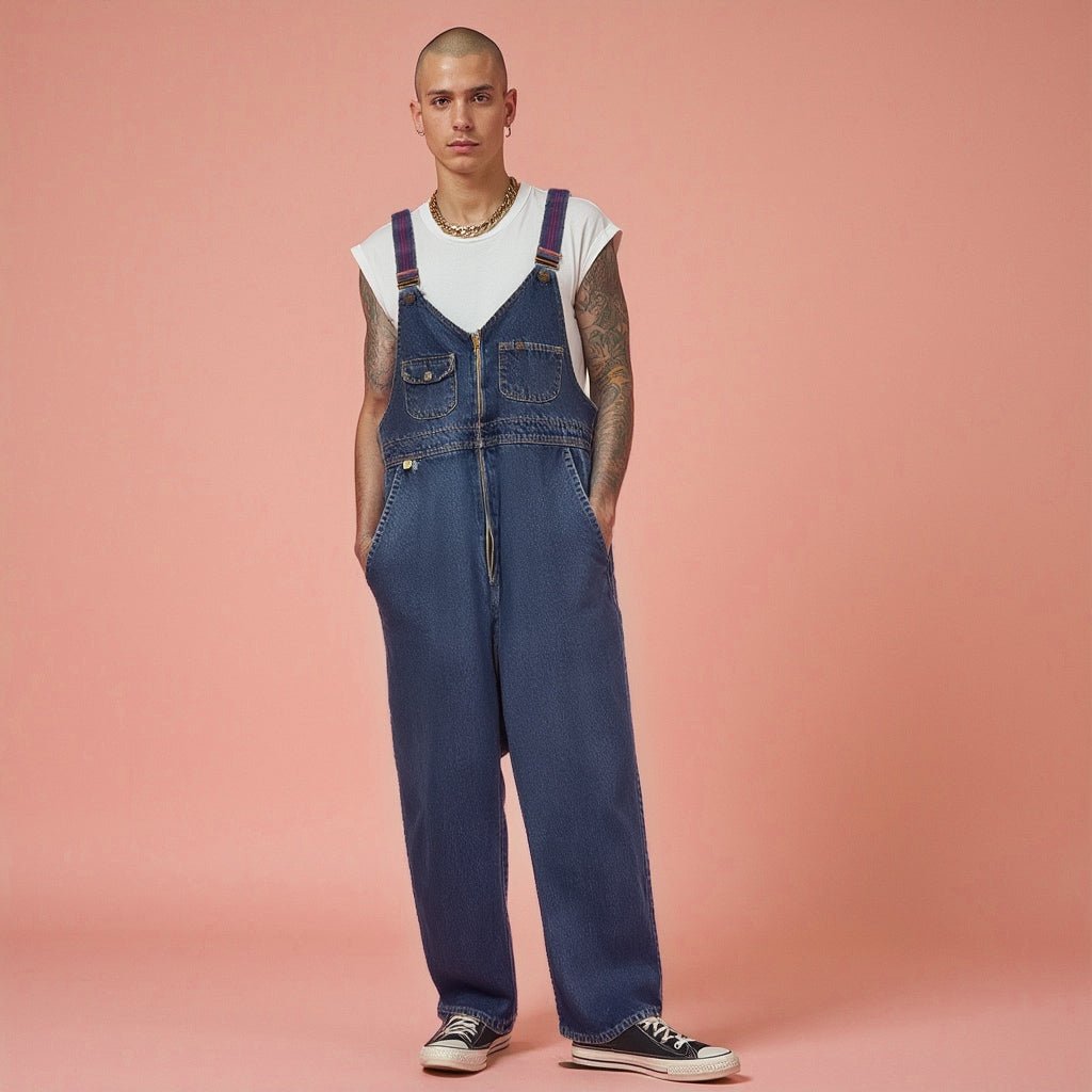 masculine overalls - good market thrift store