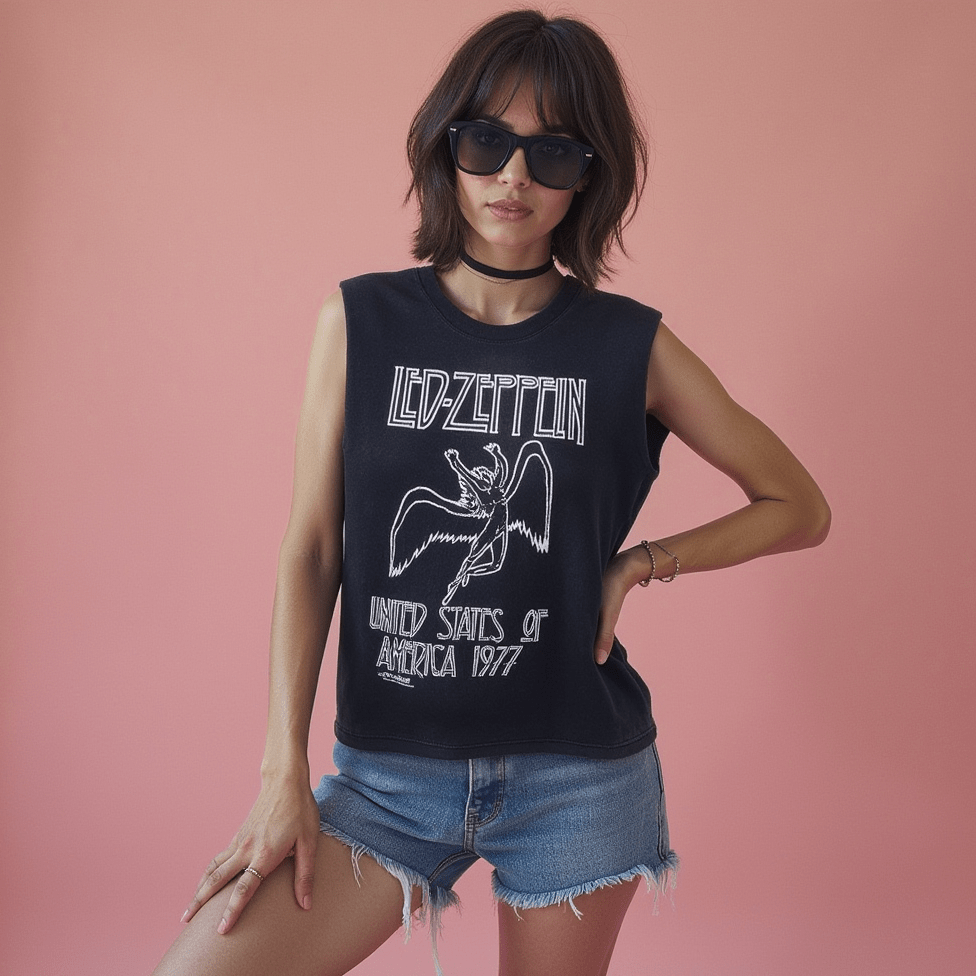 band tees - good market thrift store