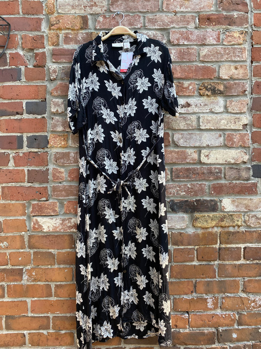 vintage 00s carroll reed button down shirt dress