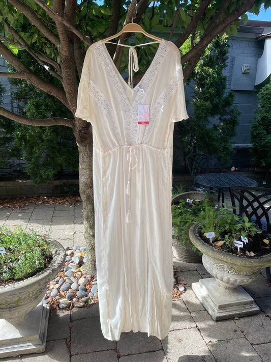 goa beachwear metallic stripe cover up jumpsuit