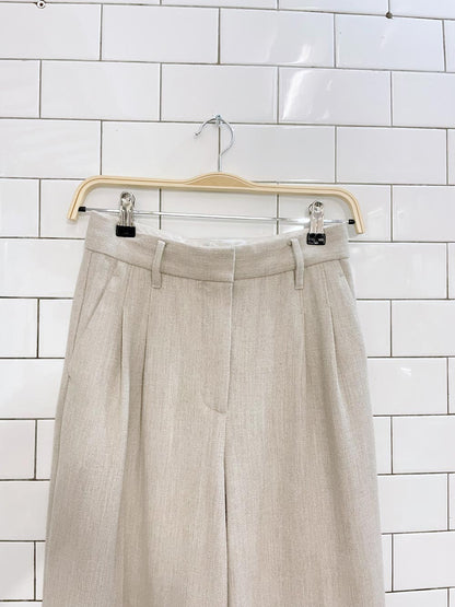 wilfred effortless wool-blend wide leg pant