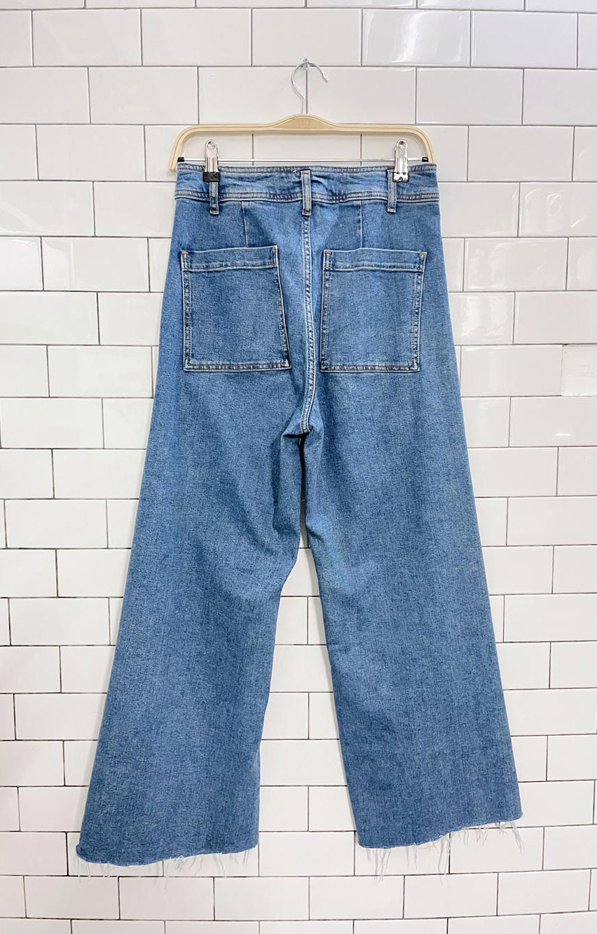 zara high rise marine straight jeans