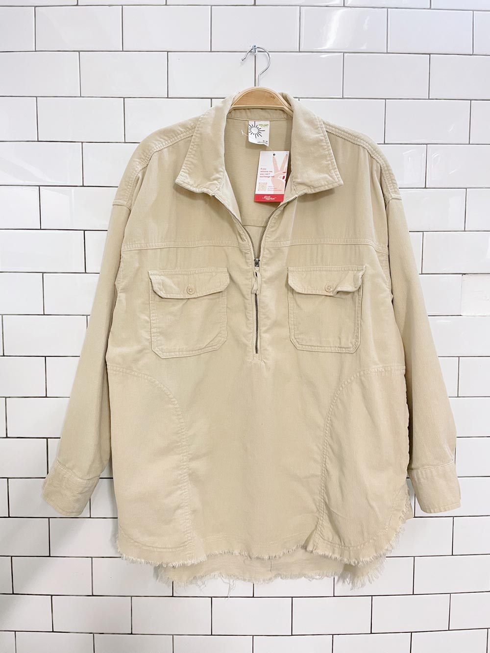 offline by aerie cord oversized pullover shacket