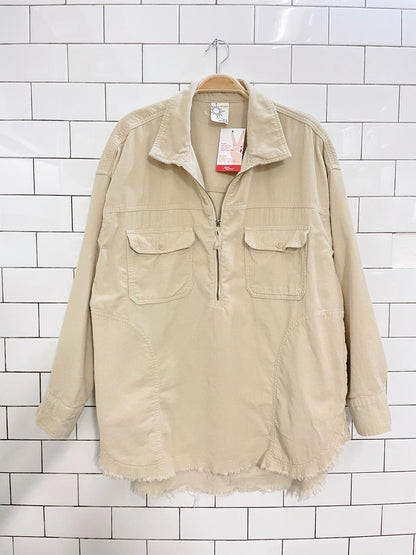 offline by aerie cord oversized pullover shacket