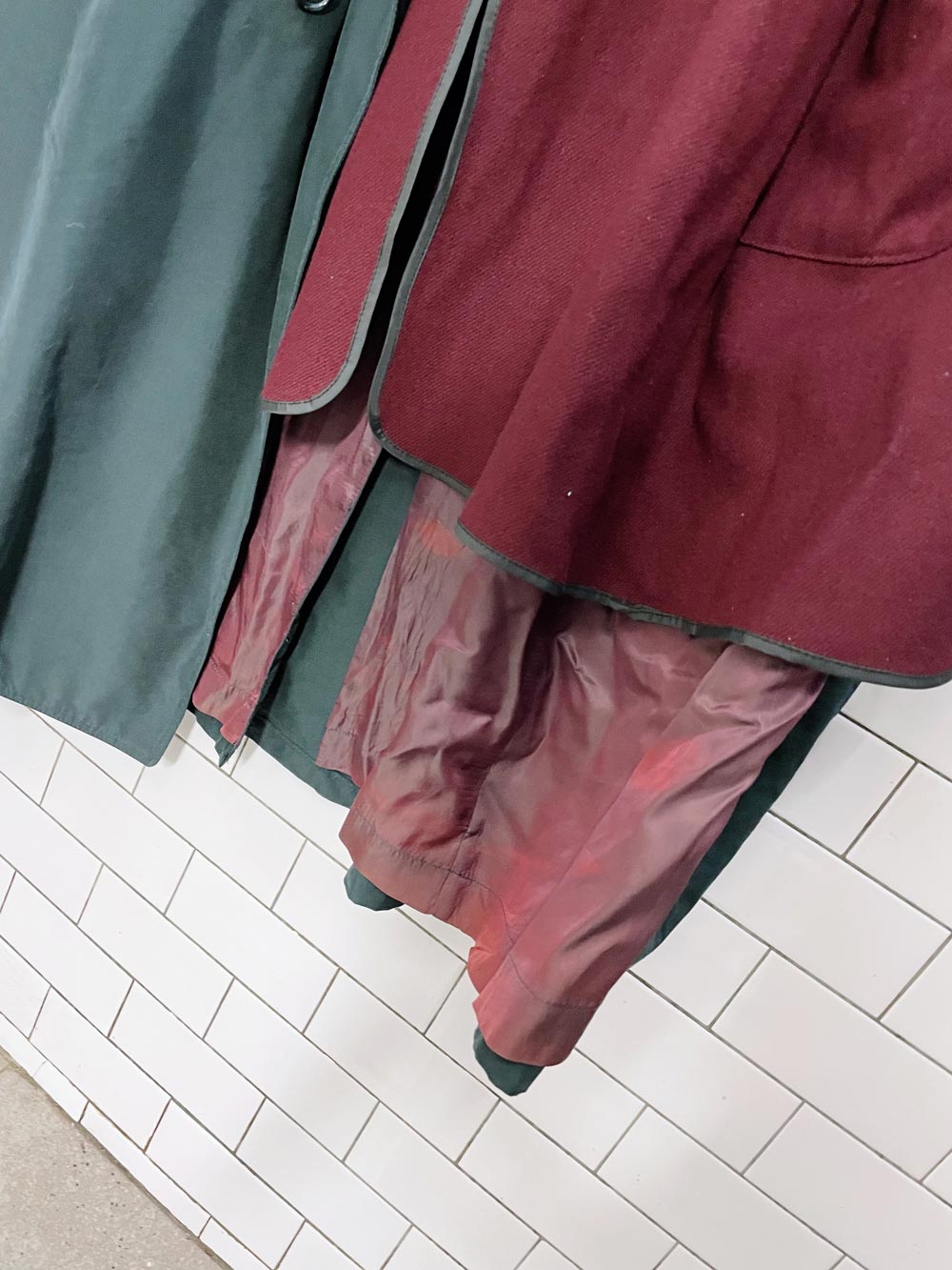 vintage london fog wool lined soft trench coat