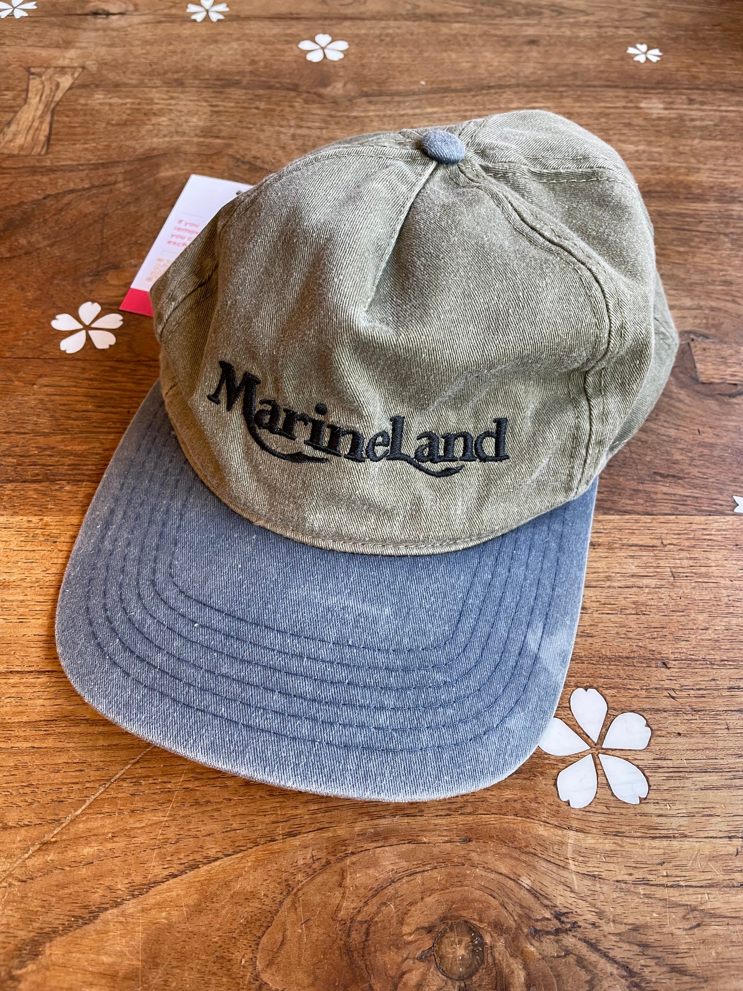 vintage 90s marineland denim cap