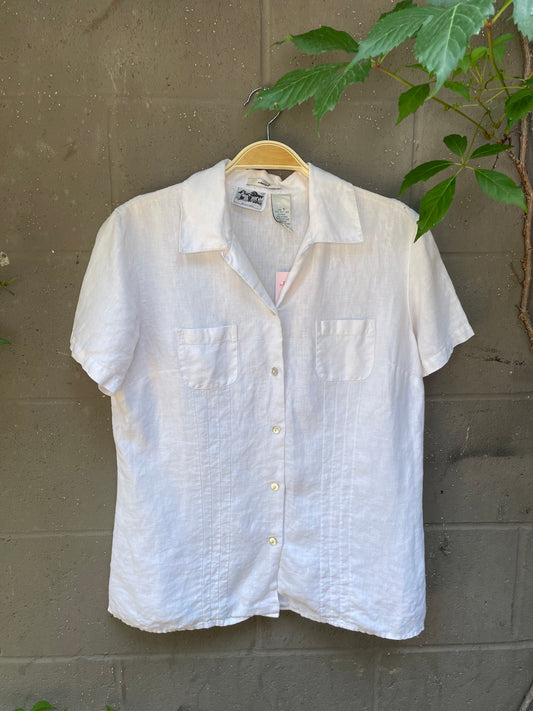 vintage 00s edward irish linen shirt