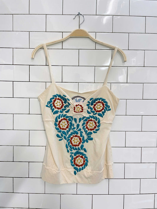 joystick by johnny was embroidered tank