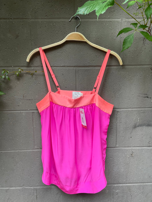 anthro hd in paris bright silk tank