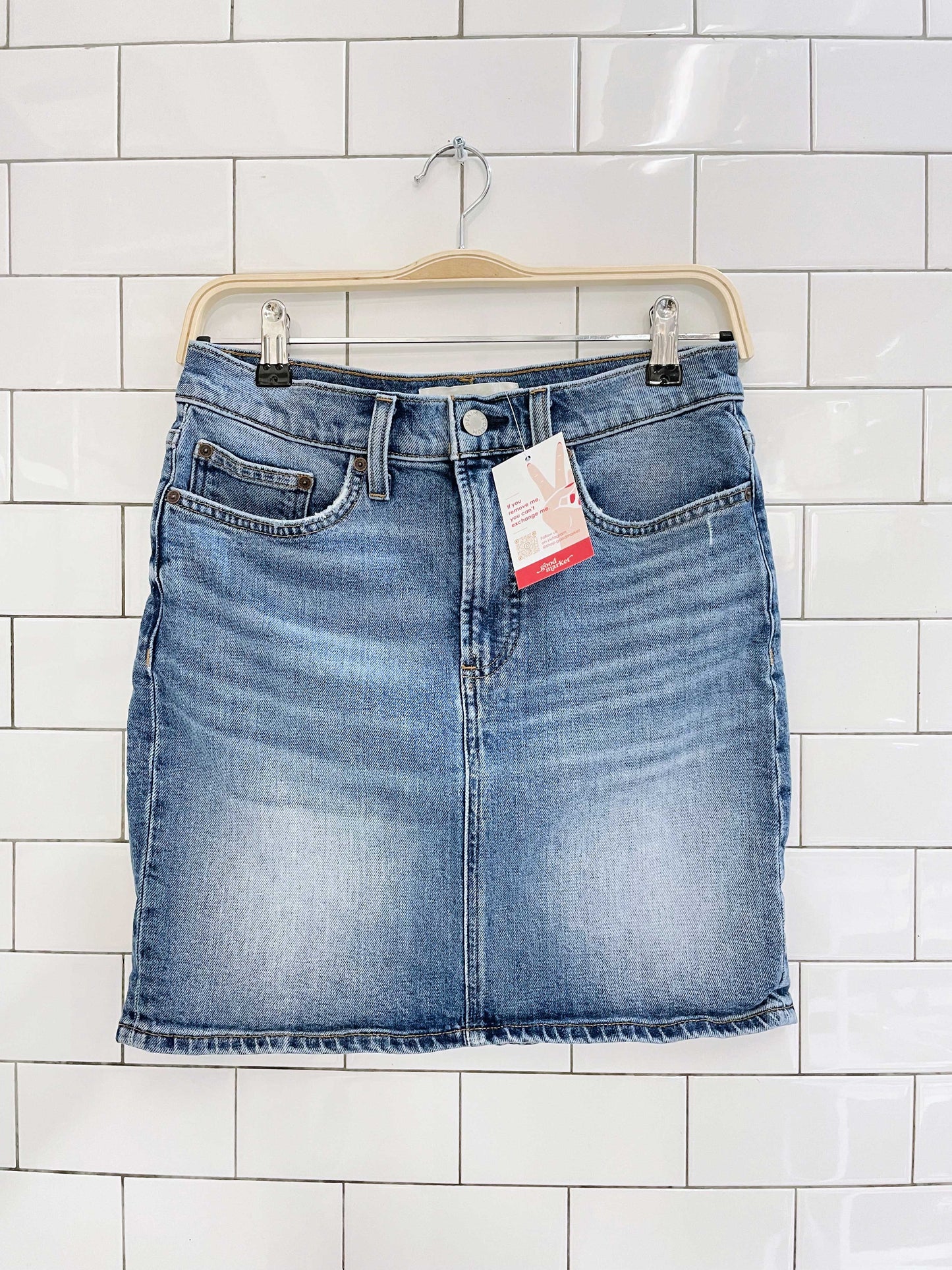 denim forum the bella mini pencil skirt