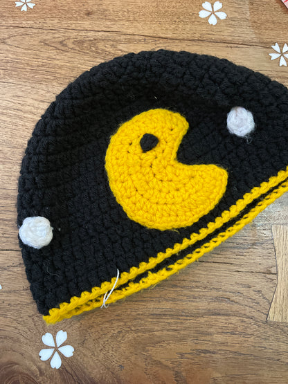 hand knit pacman beanie