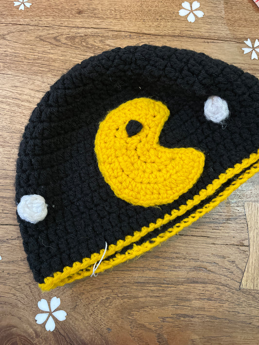 hand knit pacman beanie