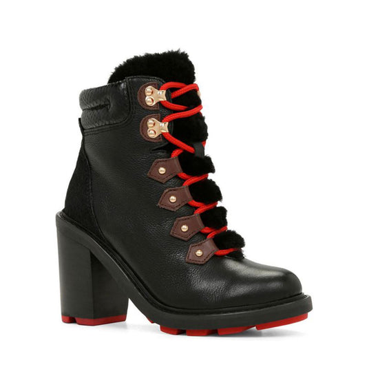 aldo 'gucci' lace up heeled leather hiker boots