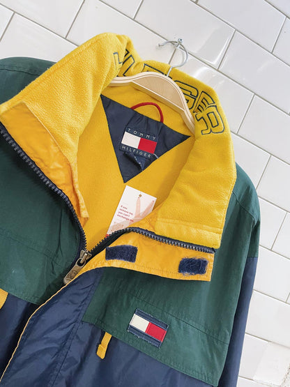 vintage 90s tommy hilfiger fleece lined parka