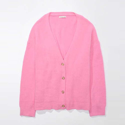 american eagle oversized button-front cardigan