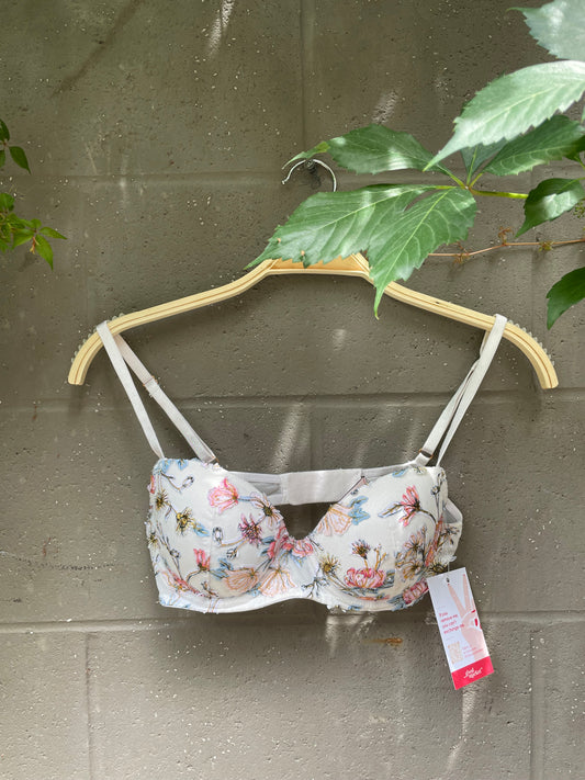 victoria's secret dream angels demi floral lace bra