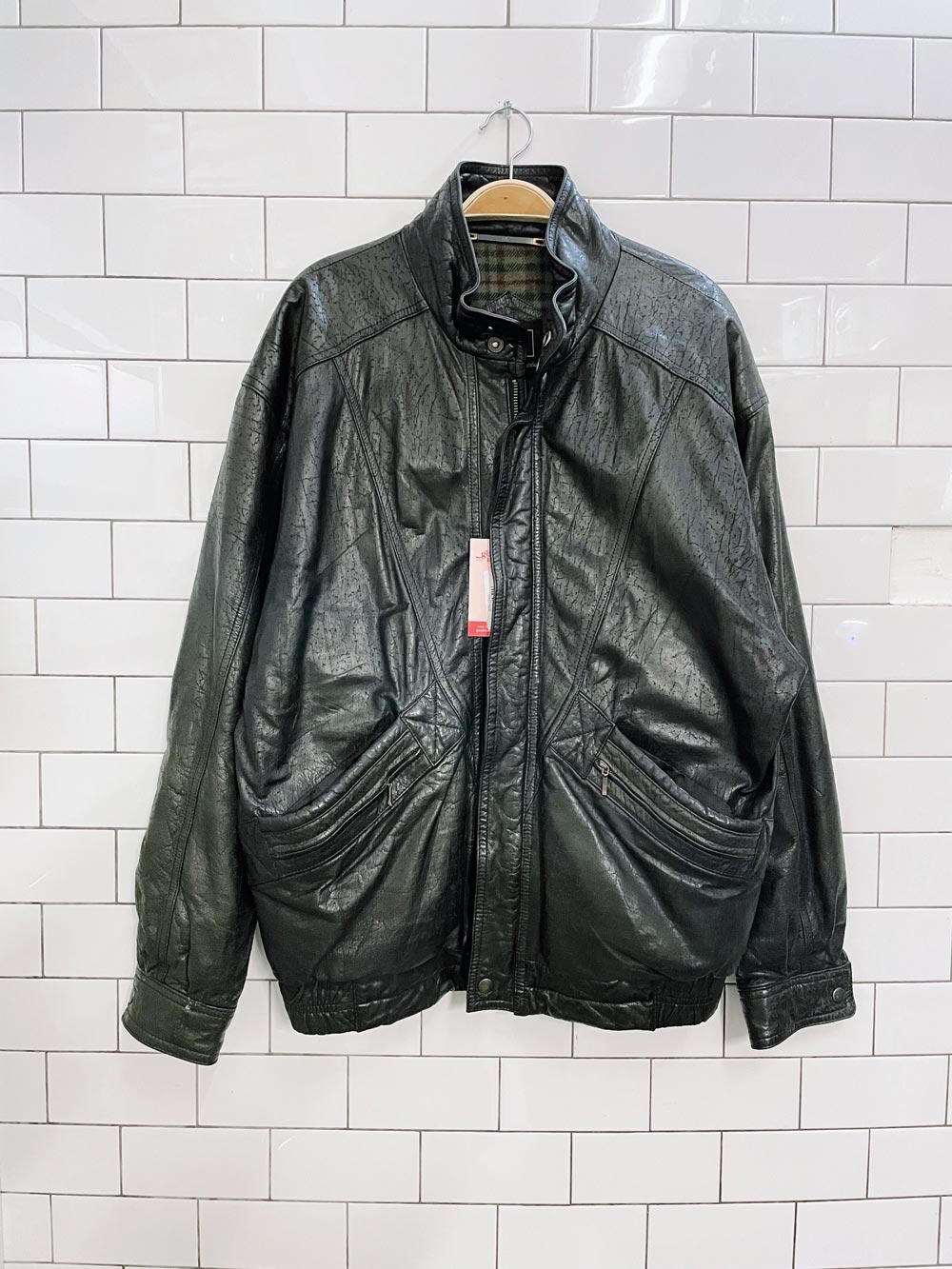 vintage pohland soft leather bomber jacket