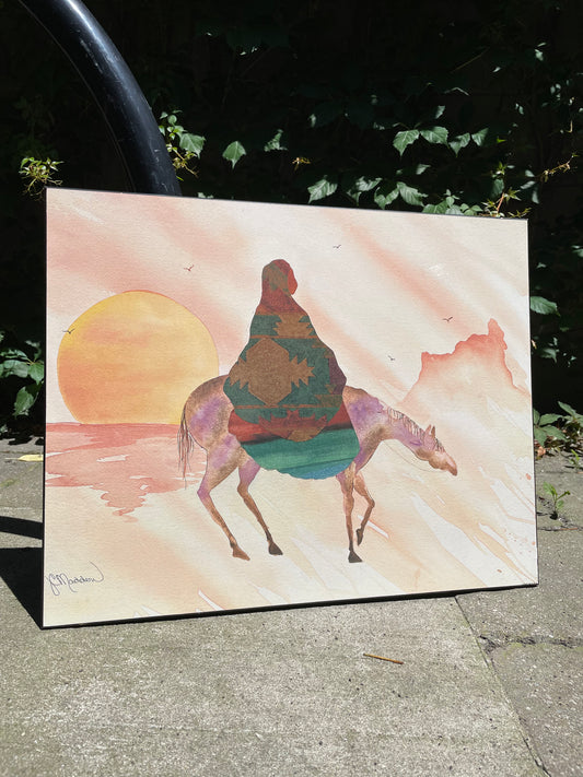 vintage 90s jc madden southwestern aboriginal art