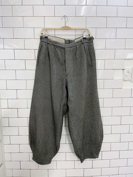 vintage peek & cloppenburg balloon leg wool trouser