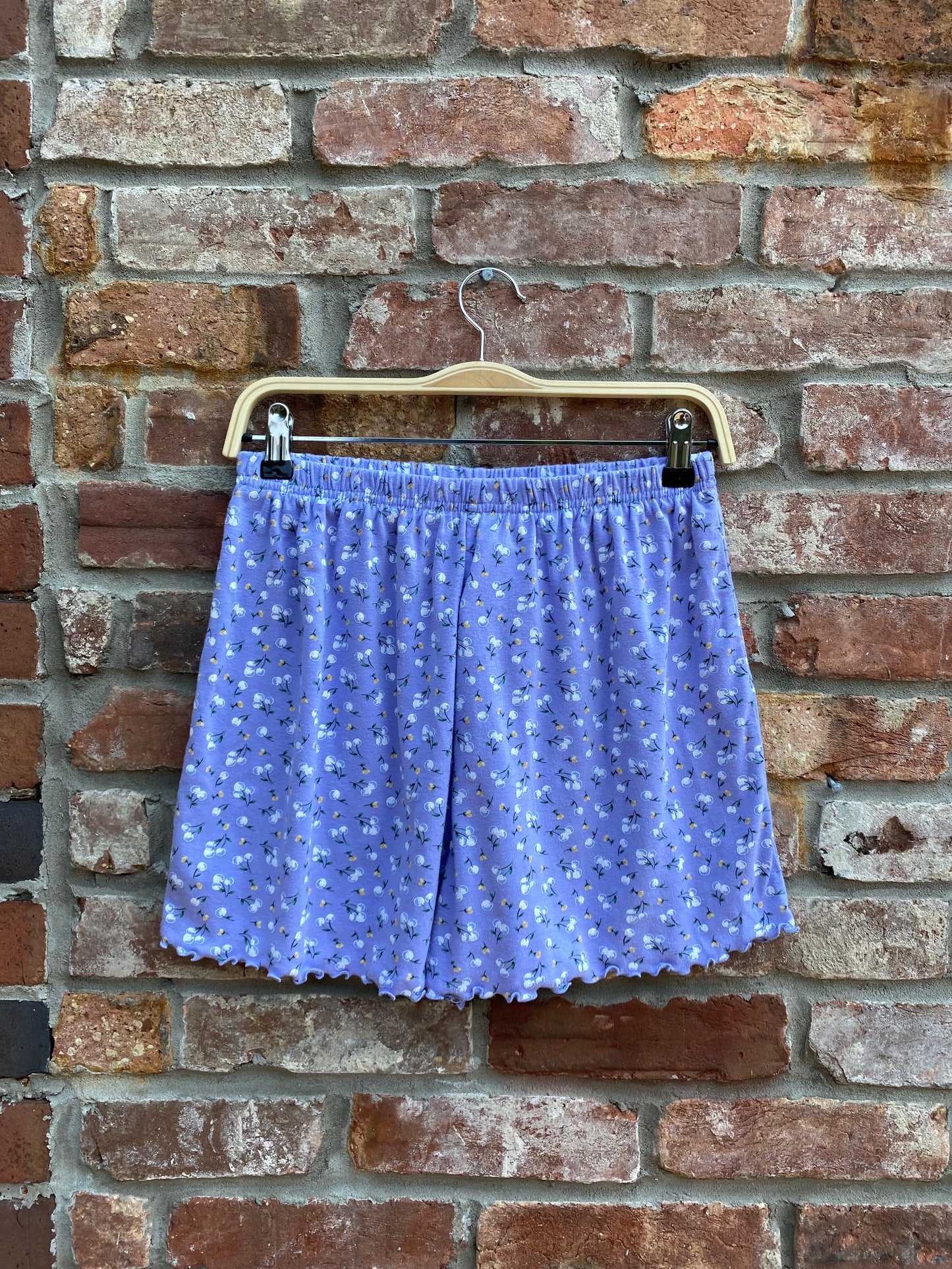 vintage 90s body drama curly hem sleep shorts