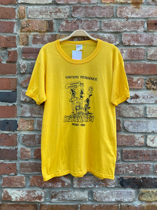 vintage 88 york u frosh week ringer tee