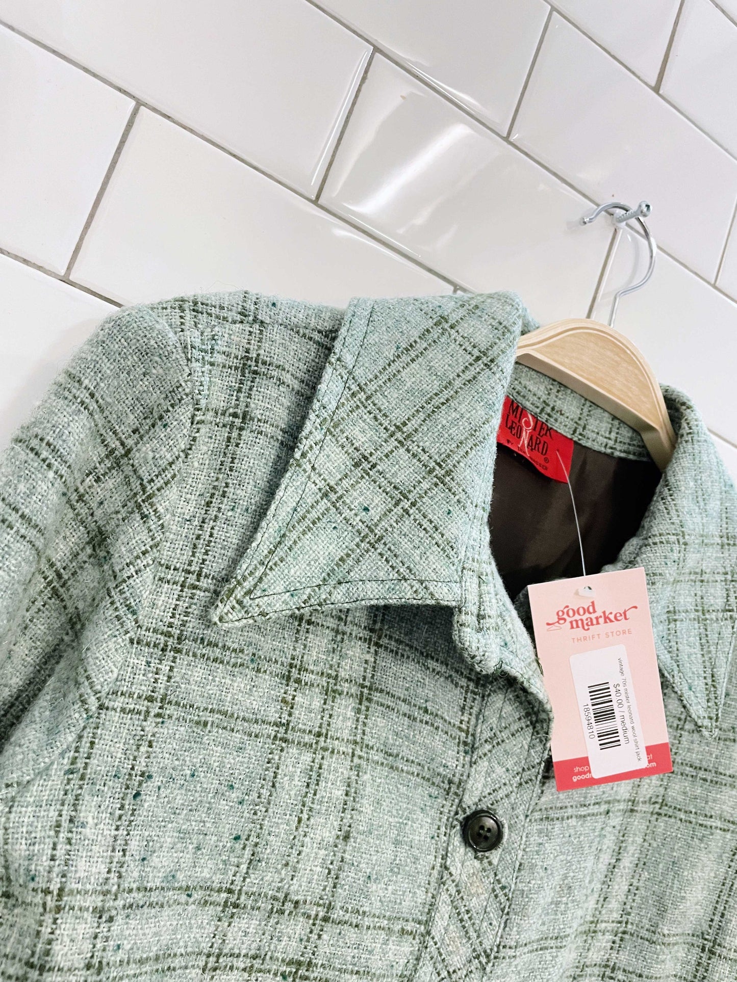 vintage 70s mister leonard wool shirt jacket