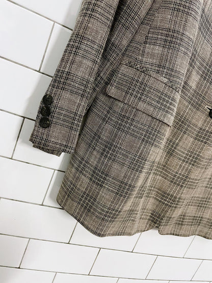 vintage 90s liz claiborne linen-blend jacket