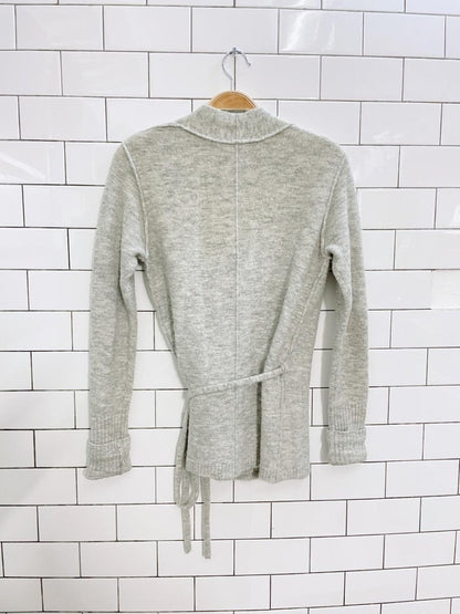 wilfred free alpaca - wool wrap sweater - good market thrift store