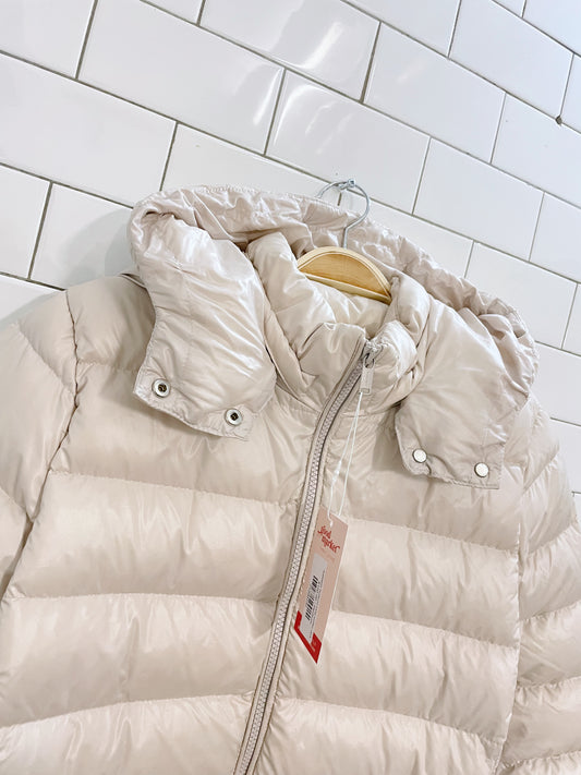 babaton hudson long puffer coat