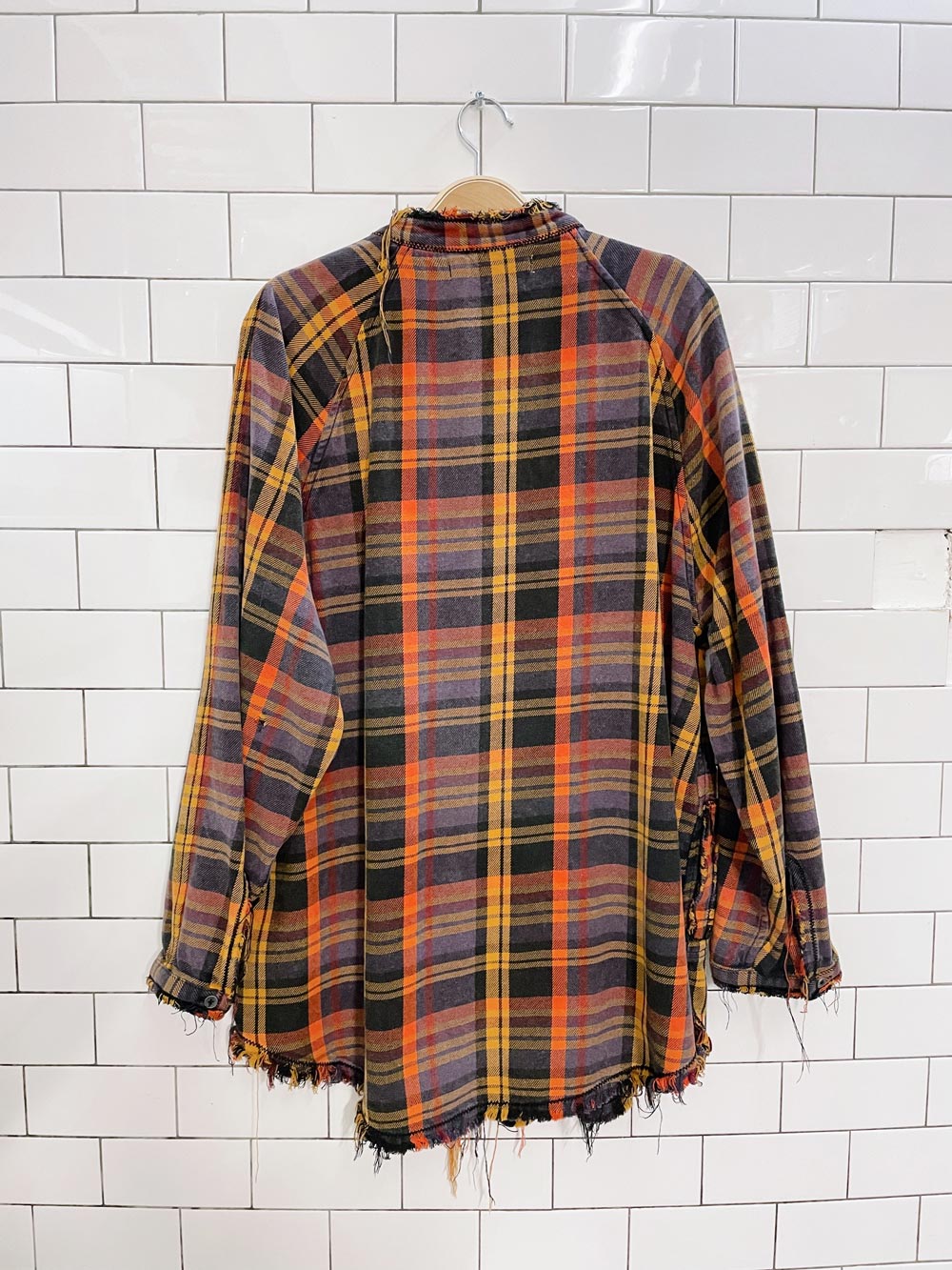 we the free summer daydream plaid grunge shirt