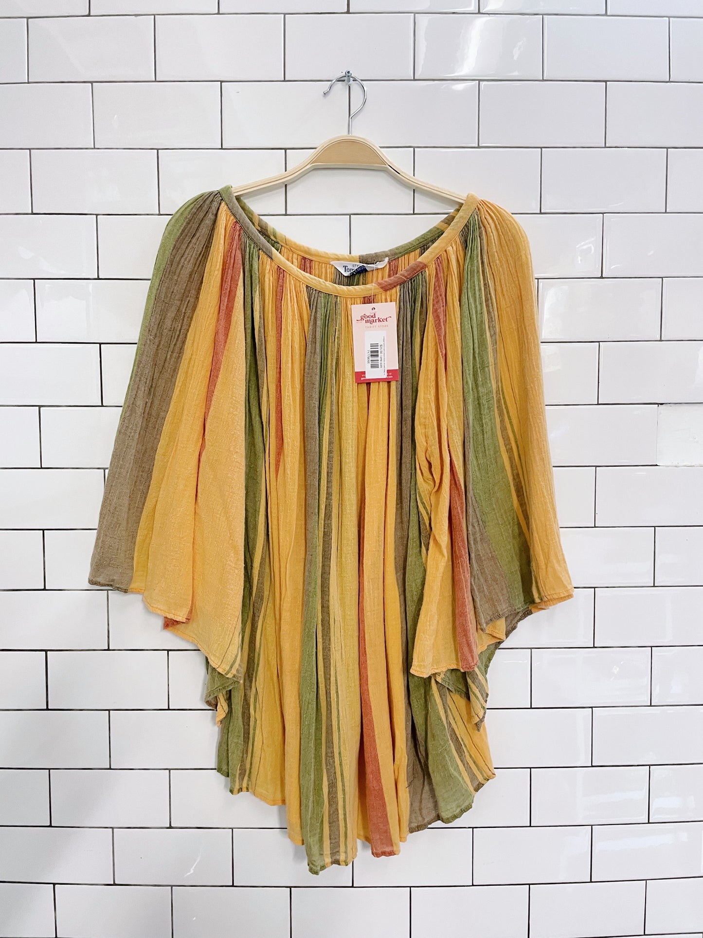 vintage tomorrow's dream boho striped flowy top