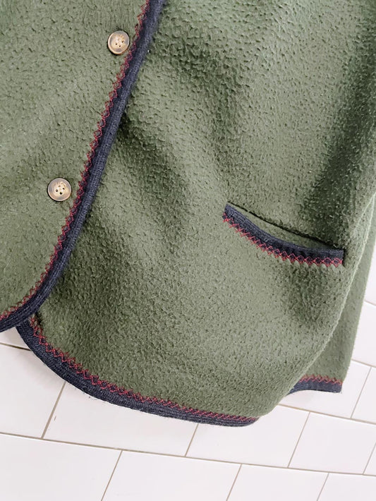 vintage 90s jacob soft fleece cardigan