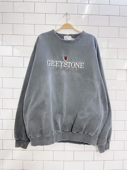 vintage greystone golf club distressed crew