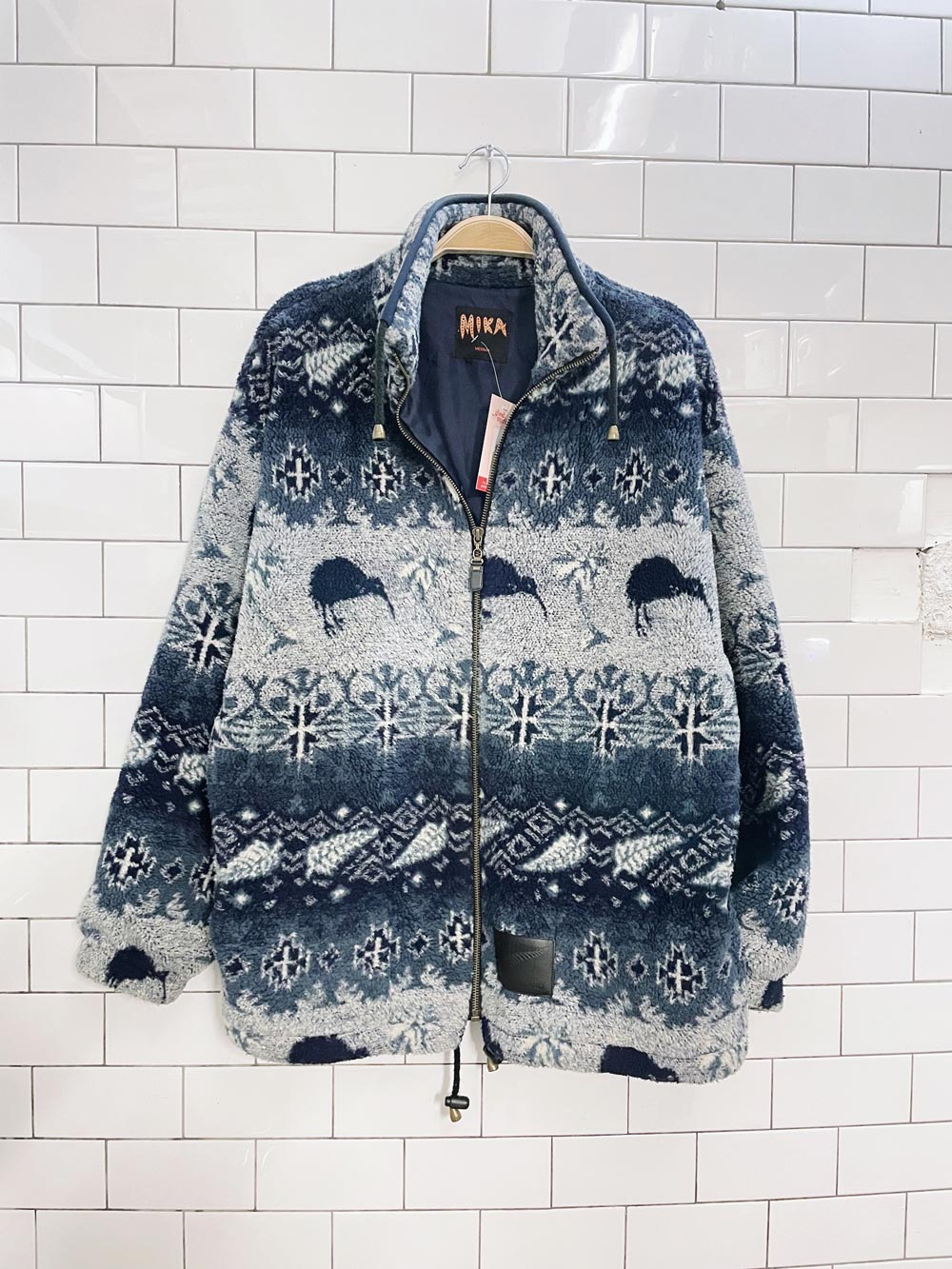 vintage 00s mika nz fleece jacket