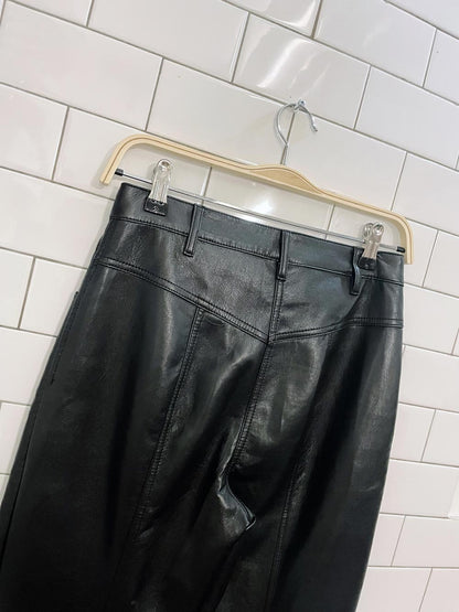 wilfred faux leather slim pant