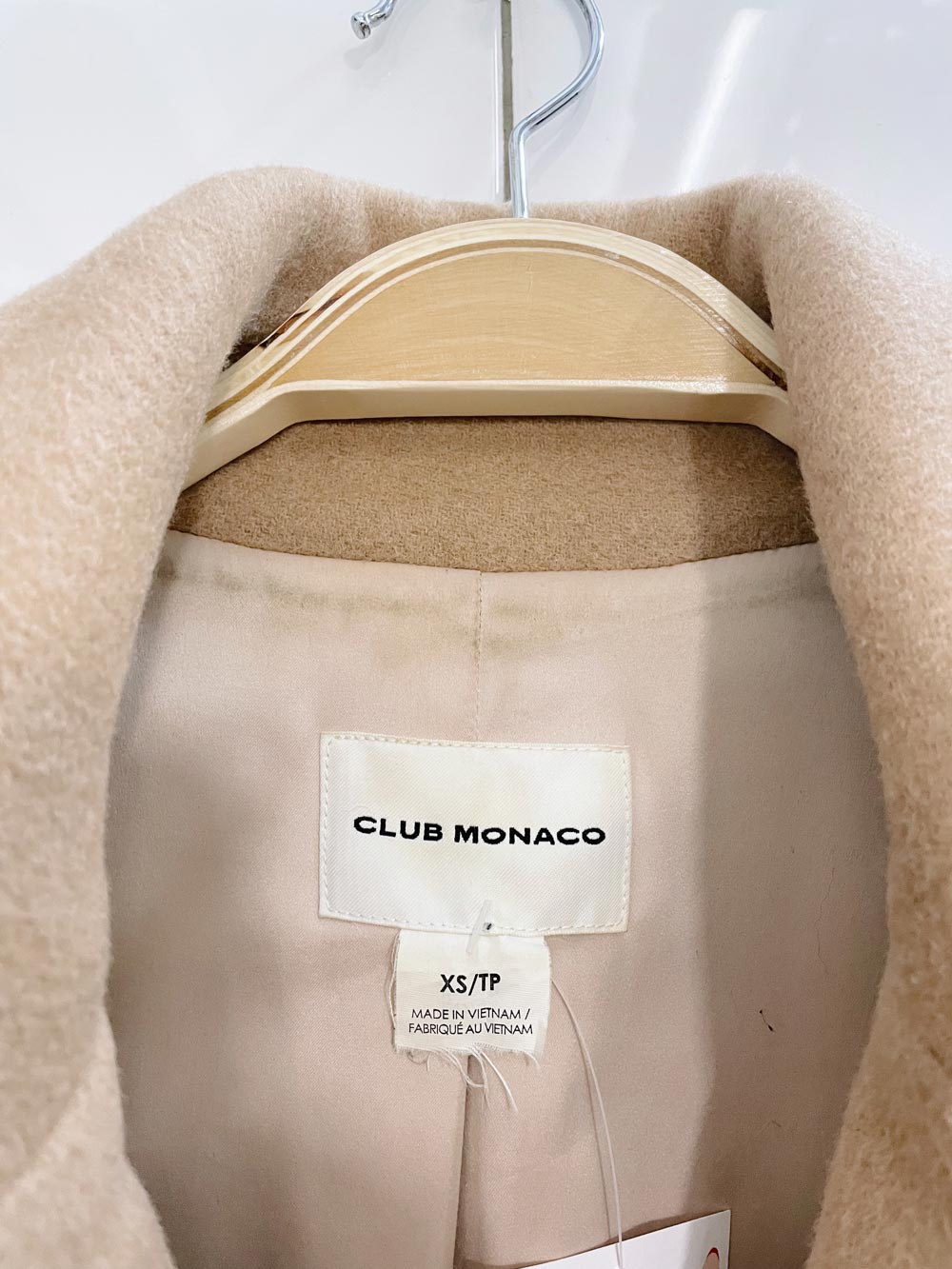 club monaco daylina classic wool-blend coat