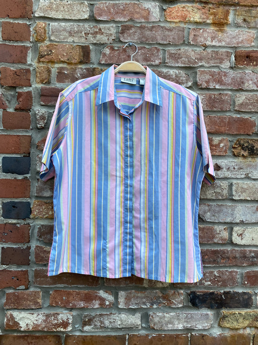 vintage tabi colourful stripe ss shirt