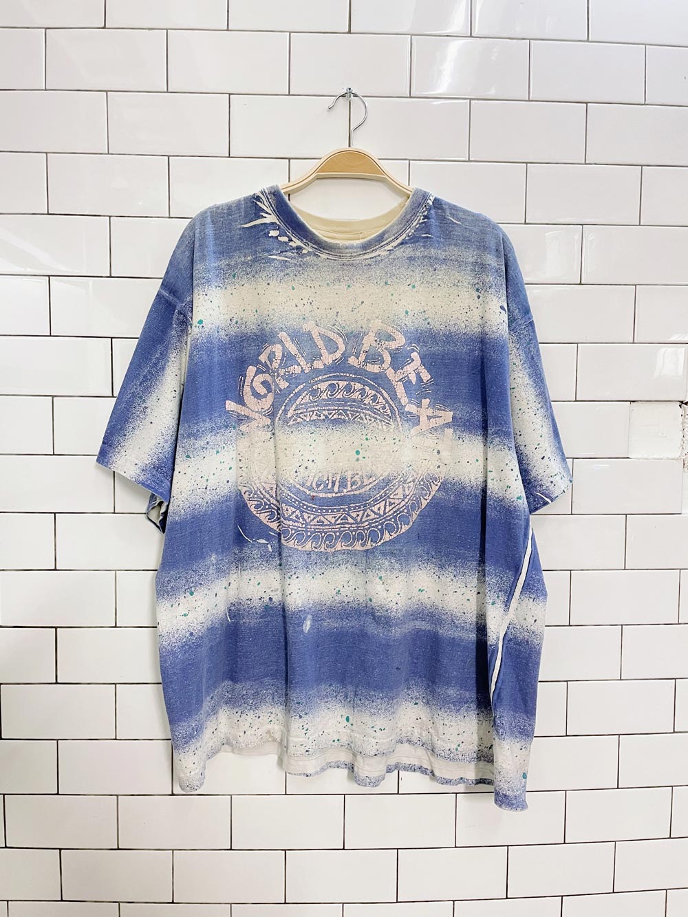 vintage 90s surfer world beat beach blvd tee