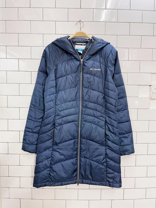 columbia poly-fill hooded puffer coat