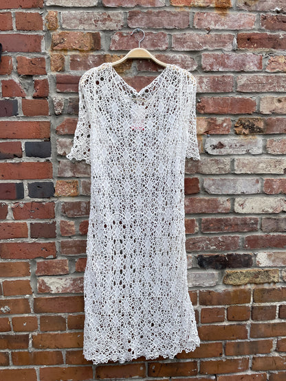 boho festival crochet tank midi dress