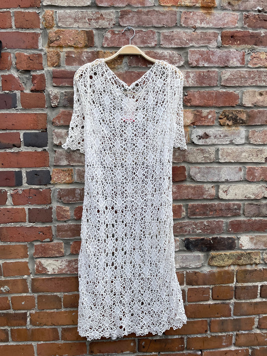 boho festival crochet tank midi dress