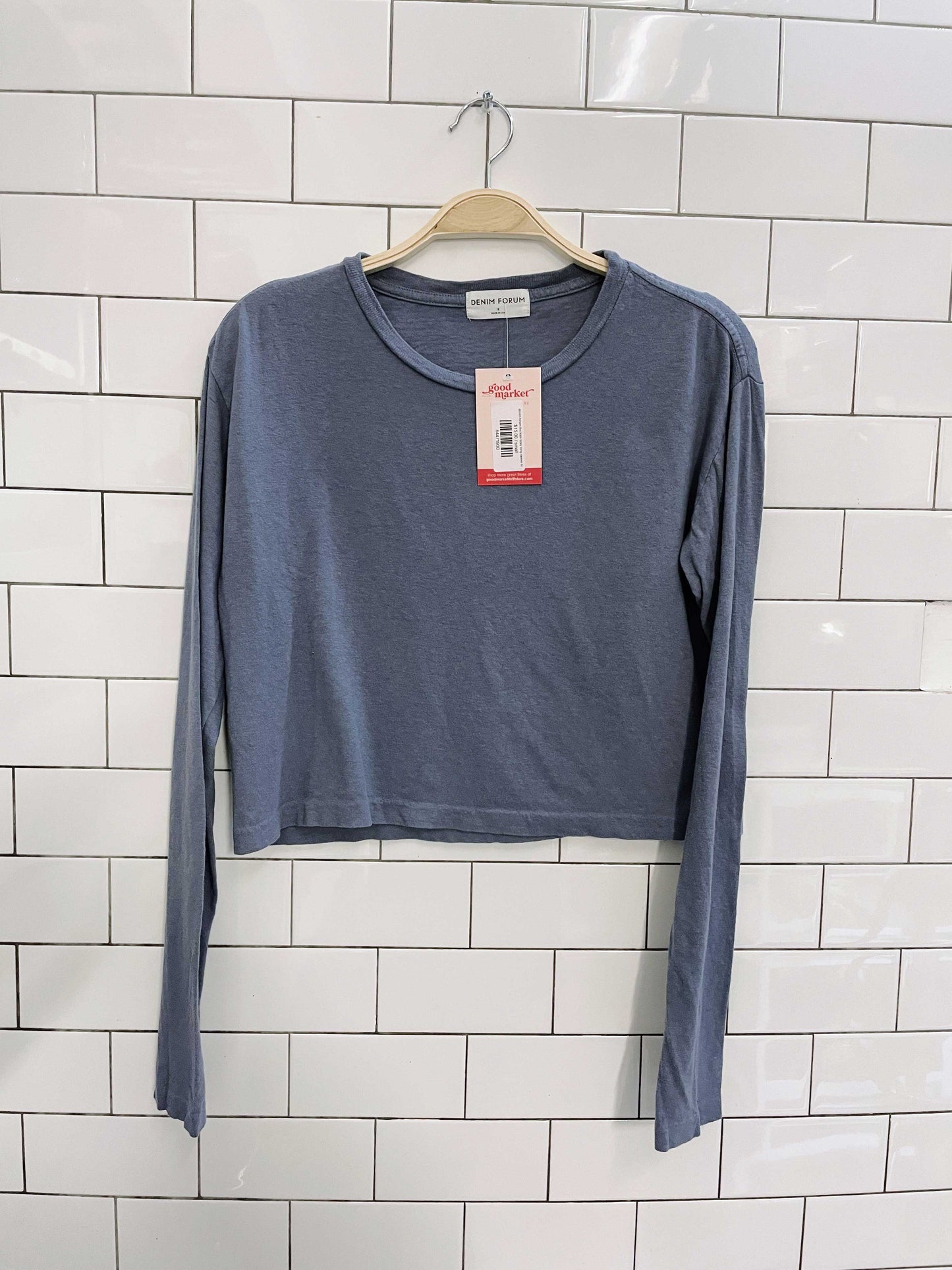 denim forum the kate boxy long sleeve tee