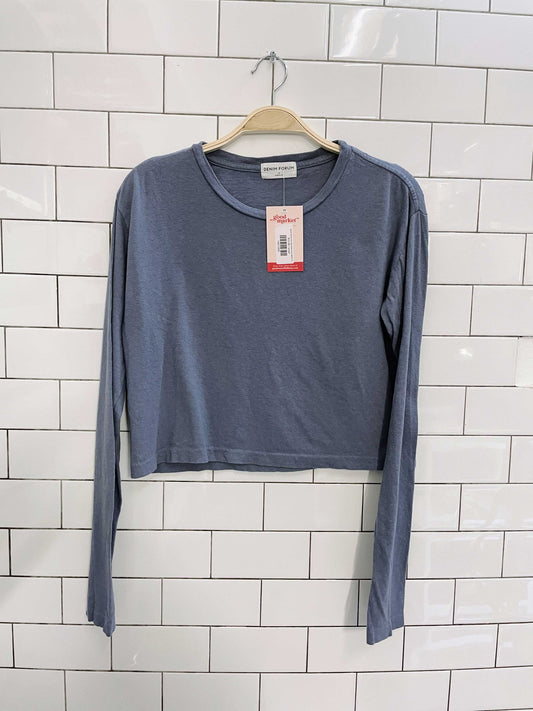 denim forum the kate boxy long sleeve tee