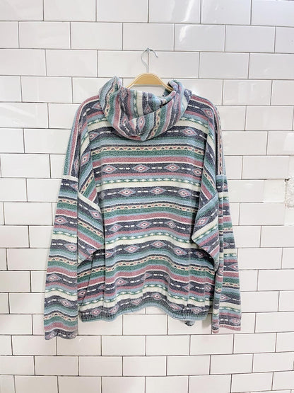 vintage 90s cotton prints fleece hoodie
